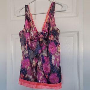 T Tahari Multicolor Sleeveless Top